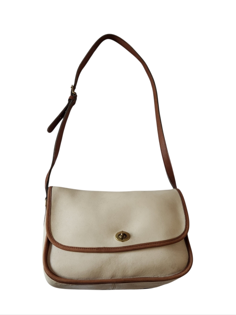 Coach Vintage Spectator City Bag Cream Leather
